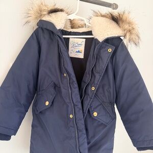 J.Crew boys navy winter parka coat